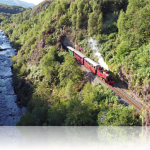 'Russell' in the Aberglaslyn Pass - Welsh Highland Railway Greeting Card