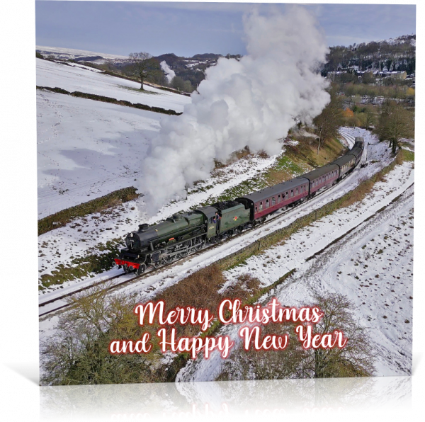 45596 'Bahamas' climbing Oakworth Bank Christmas Card